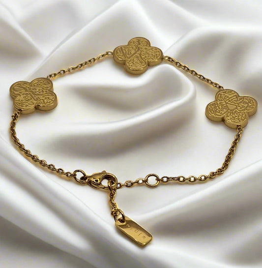 Sabr, Shukr & Tawwakul Clover Bracelet