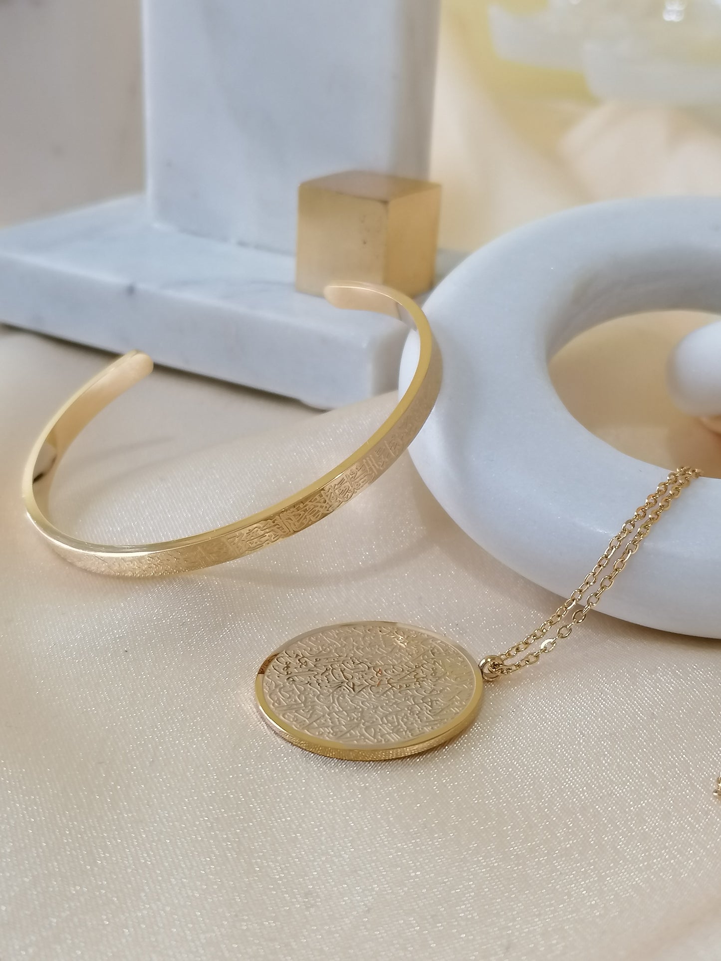 Ayat ul Kursi Necklace & Cuff Bundle - REDUCED PRICE!