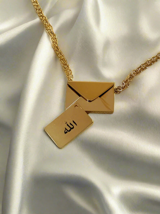 Personalised note necklace