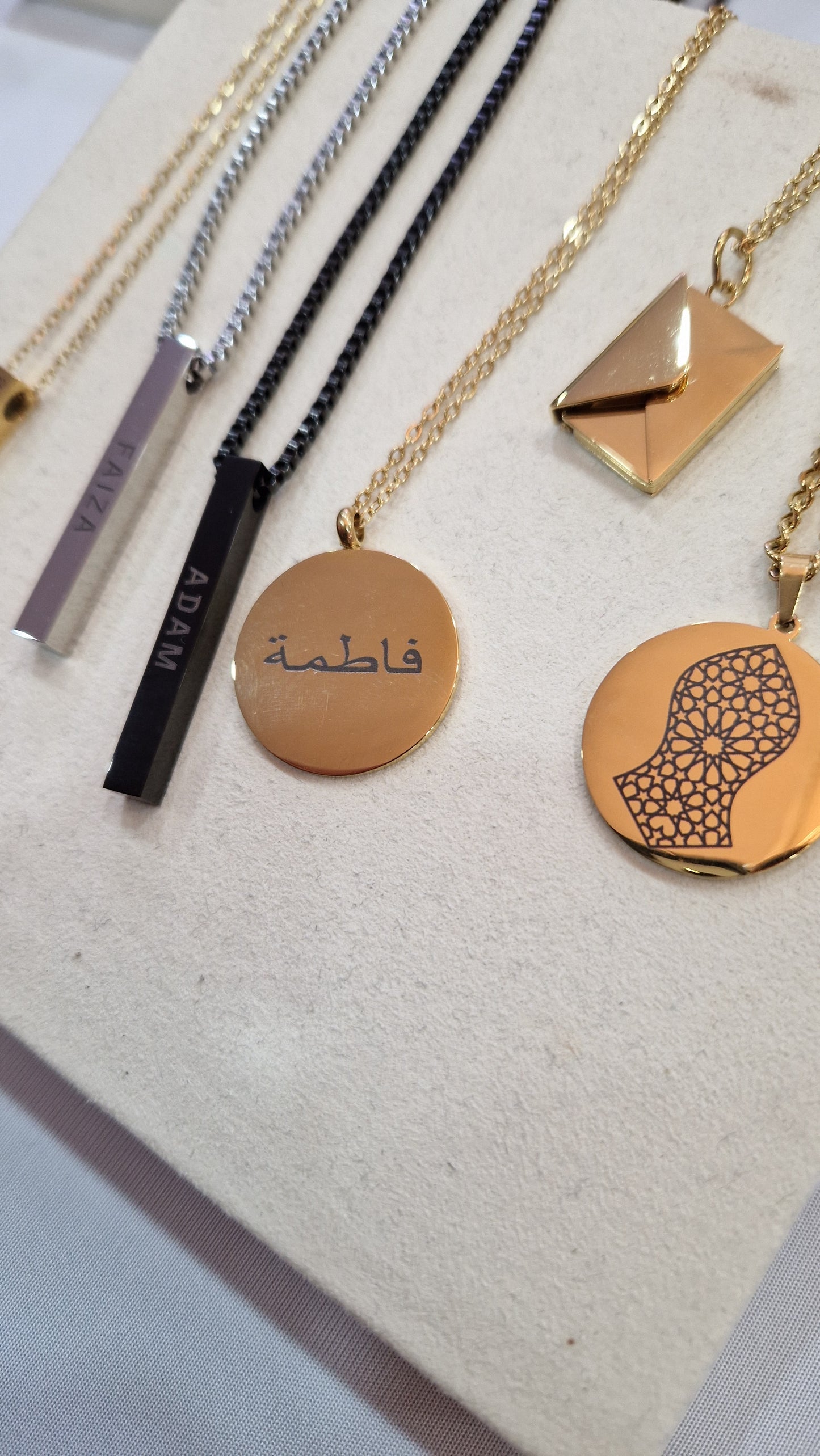 Personalised necklaces!