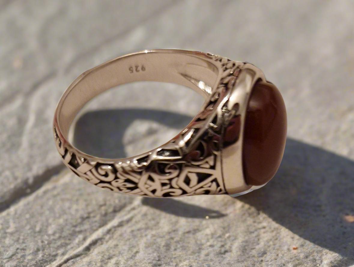 Turkish Aqeeq Ring