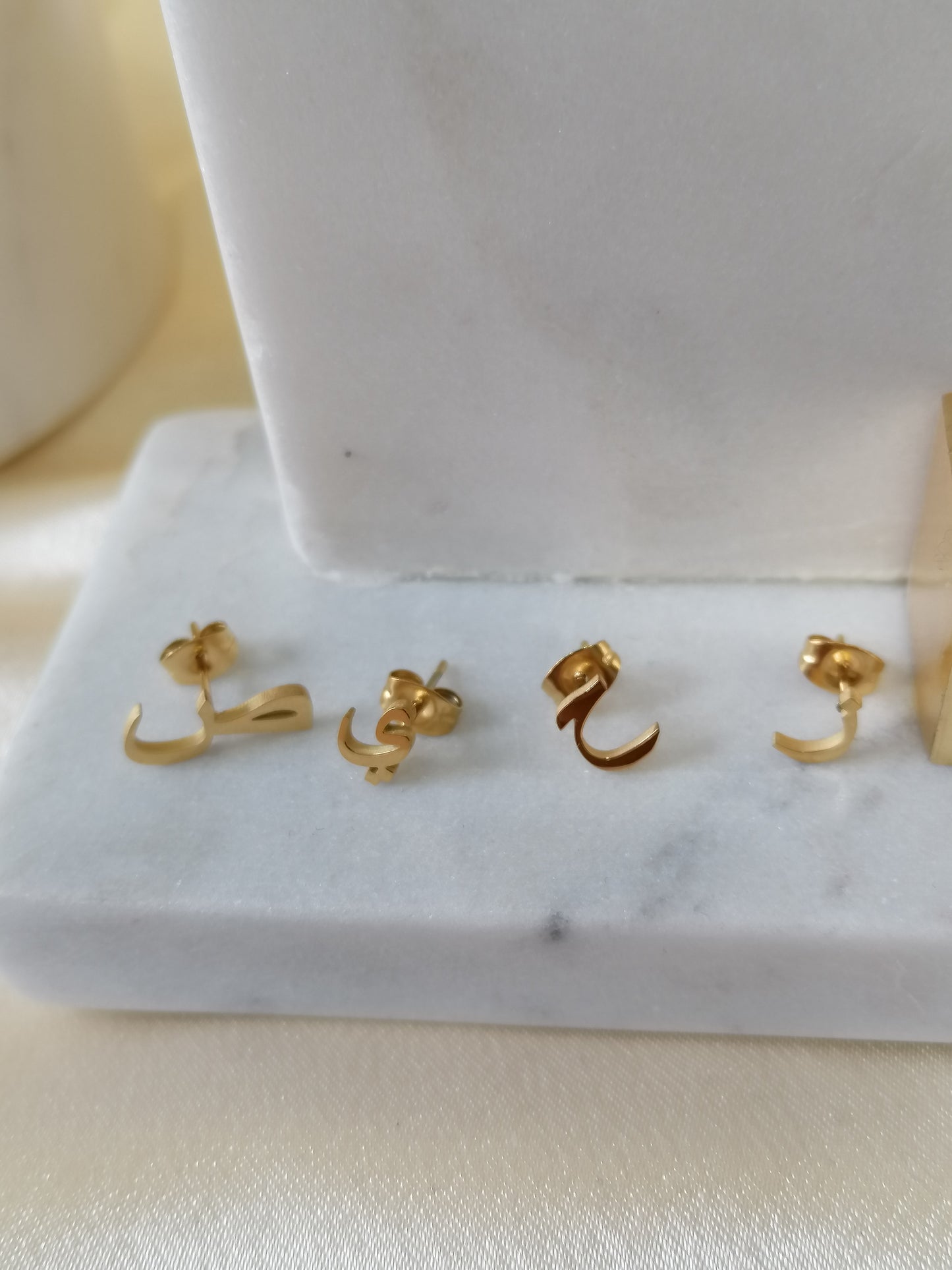 Arabic Letter Stud Earring